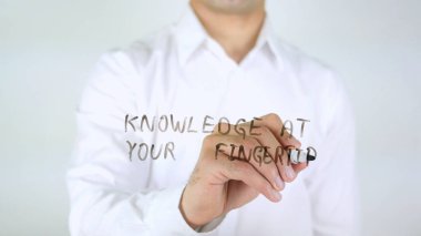 Bilgi, Fingert, adam cam üzerine yazma