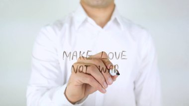 Dostum savaş, değil aşk camın üzerine yazma olun