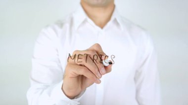 Ölçümleri, adam cam üzerine yazma