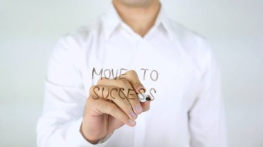 Başarı için hareket, yazma camına adam