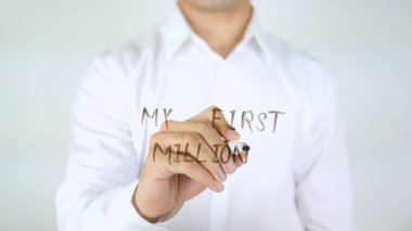 Benim ilk milyon adam yazılı camına