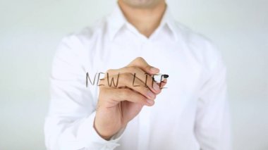 Yeni hayat, adam cam üzerine yazma