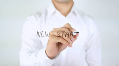 Yeni başlangıç, dostum cam üzerine yazma