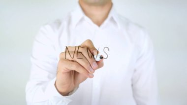 Haberler, adam cam üzerine yazma