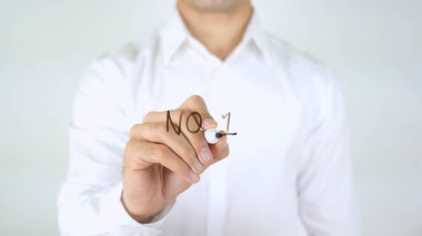 Cam üzerinde 1, hiçbir adam yazma