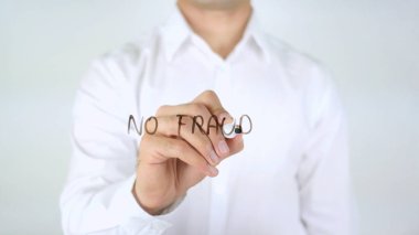 Sahtekârlık, adam cam üzerine yazma