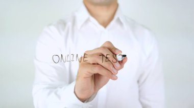 Online Test, adam cam üzerine yazma