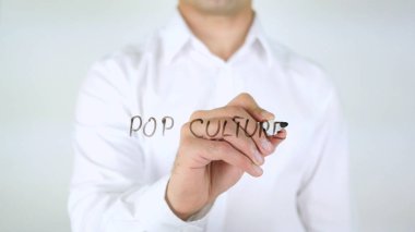 Pop kültürü, cam üzerinde yazılı adam