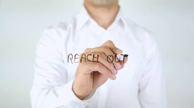 Uzanmak, cam üzerinde yazılı adam