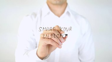 Sizin anlayış paylaşmak, cam üzerinde yazılı adam