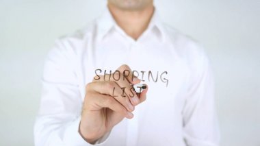 Alışveriş listesi, cam üzerine yazma dostum