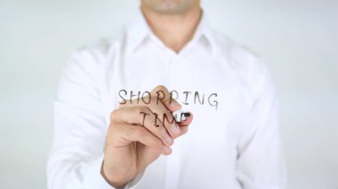 Zaman alışveriş, cam üzerine yazma dostum