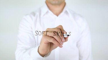 Yumuşak Skillls, adam cam üzerine yazma