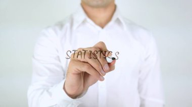İstatistikler, adam cam üzerine yazma