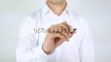 Görselleştirme, adam cam üzerine yazma