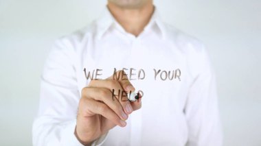 Yardımına ihtiyacım var adamım cam üzerine yazma