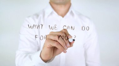 Ne biz-ebilmek yapmak senin için?, adam cam üzerine yazma