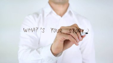 Senin hikayen ne dostum cam üzerine yazma