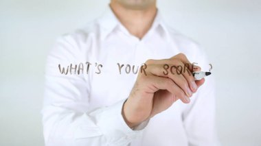 Whats puanınızı?, adam cam üzerine yazma