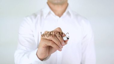 Çalışma, dostum camın üzerine yazma