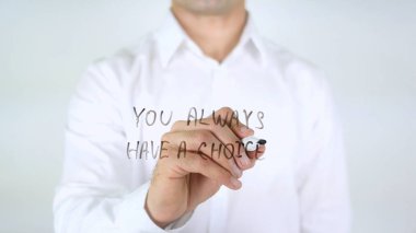 Her zaman cam üzerinde yazılı dostum bir seçim var