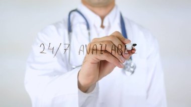 24/7 kullanılabilir, Doktor cam üzerine yazma