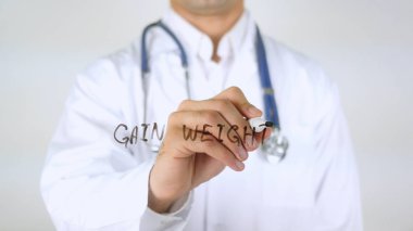 Kilo artışı, cam üzerinde yazılı doktor