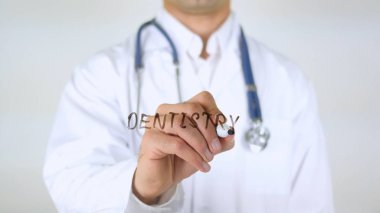 Diş hekimliği, Doktor cam üzerine yazma