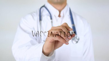 Aşı, Doktor cam üzerine yazma