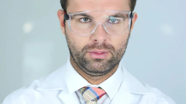 Close Up of Doctor in Glasses Looking At Camera — Stock Photo, Image