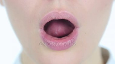 Kapatmak yukarıya-in şok, sürpriz G beyaz arka plan