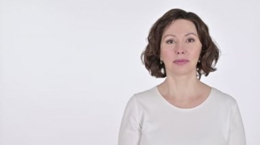 Beyaz Arkaplanda Yaşlı Kadın Tutma Ürünleri