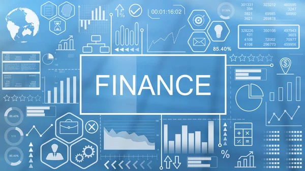 Finance, Animated Typography — Stock Photo, Image