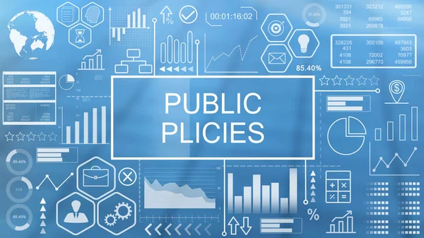 公共政策、アニメーションタイポグラフィ — ストック写真