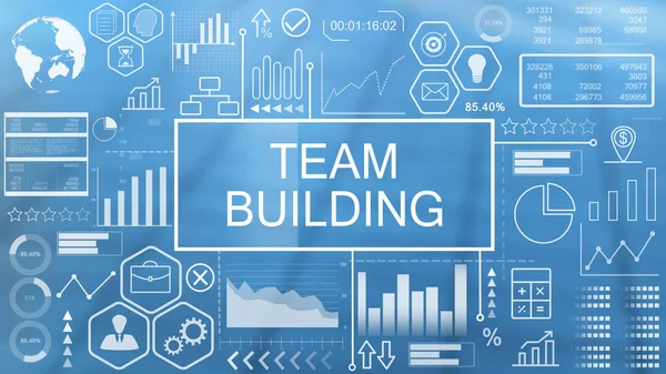 Team Building, Animated Typography — Stock Photo, Image