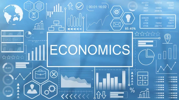 Economics, Animated Typography — Stock Photo, Image