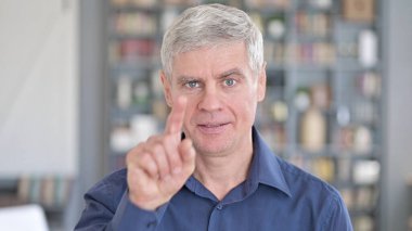 Portrait of Cheerful Man pointing Finger and Inviting clipart