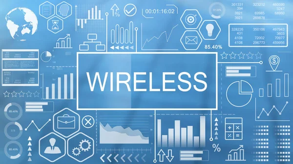 Wireless, Animated Typography — Stock Photo, Image