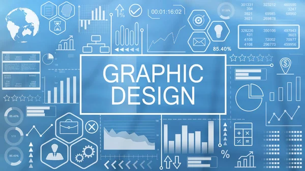 Grafický design, animovaná typografie — Stock fotografie