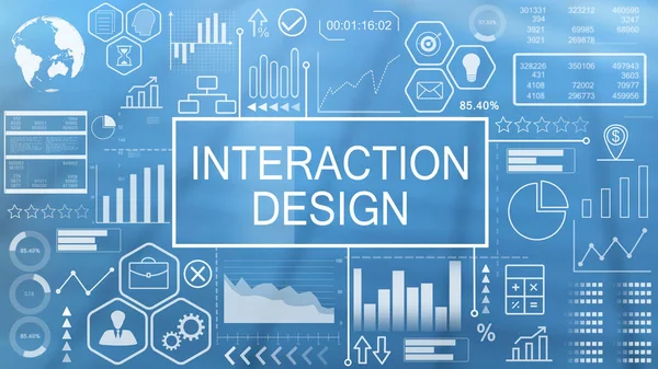 Interaction Design, Animated Typography — Stock Photo, Image