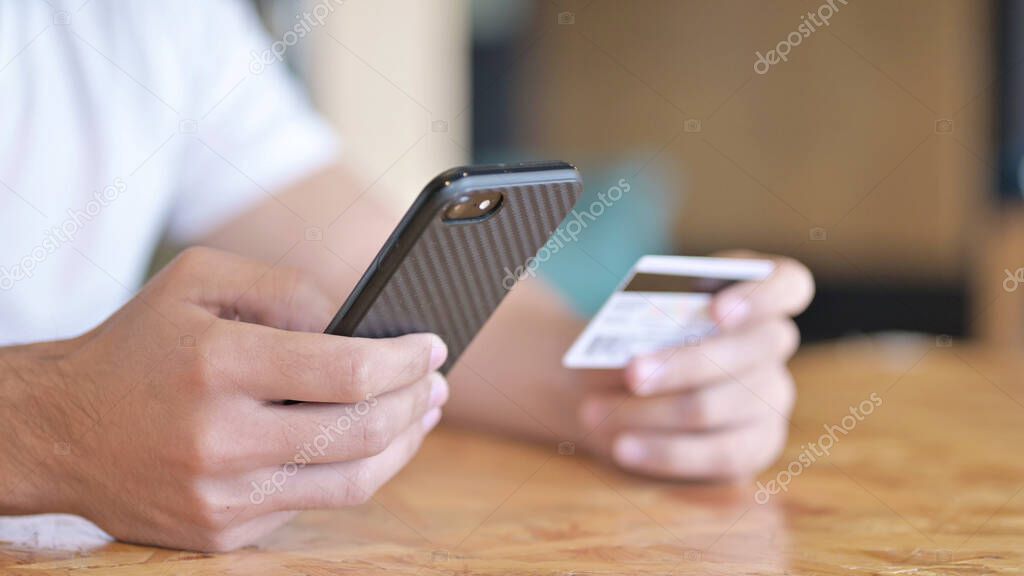 Close Up of Online Payment on Smartphone