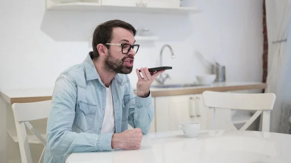 Annoyed Beard Young Man getting Angry on Phone — Stock Photo, Image