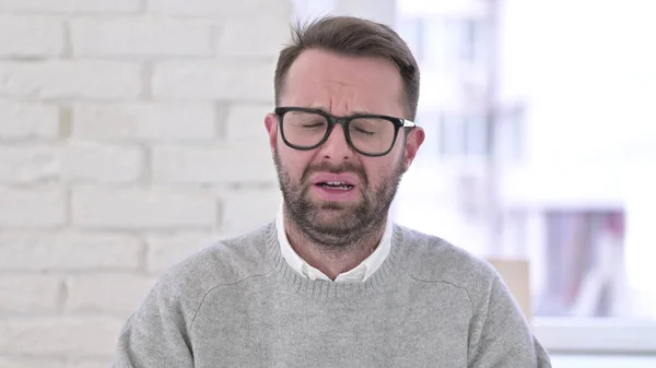 Portrait of Upset Creative Man Feeling Sad — Stock Photo, Image