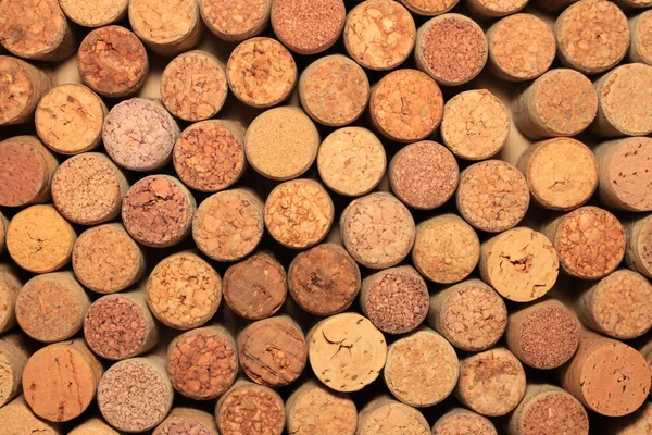 Insamling av begagnade vin korkar — Stockfoto