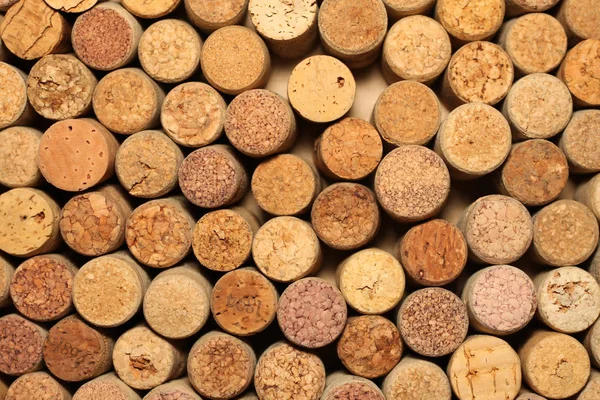 Wall of many different wine corks — Stock Photo, Image