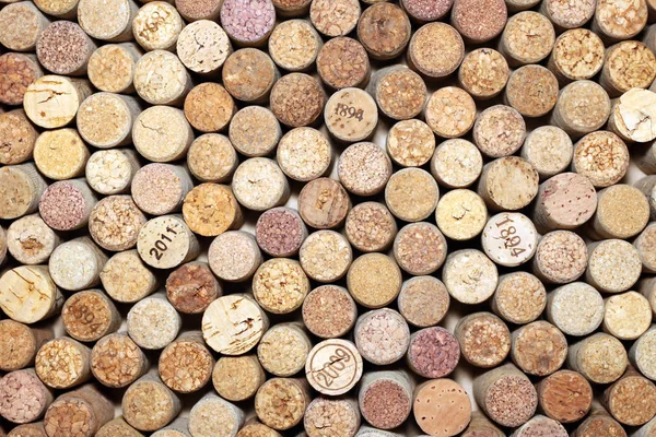Pozadí použité víno zátky — Stock fotografie
