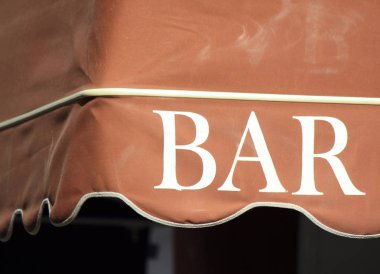Yazıt closeup ile yaz kafe bar parçası