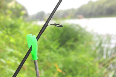 Karbon çubuk besleyici balıkçılık yakın çekim için