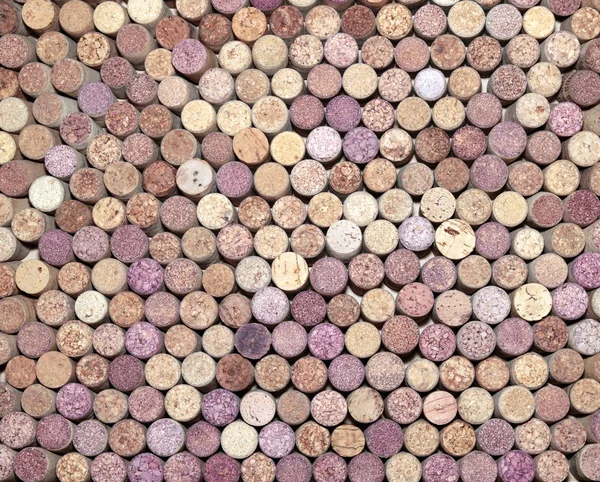 Kahverengi zemin ahşap şarap mantarlar — Stok fotoğraf