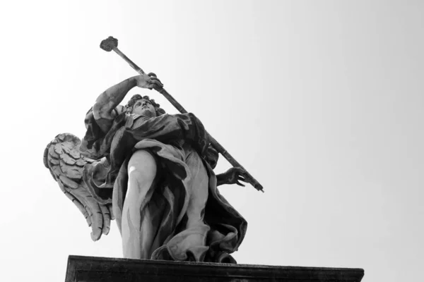 Bernini Sculpture Sant Angelo Bridge Castel Angelo Rome Italy — Stock Photo, Image